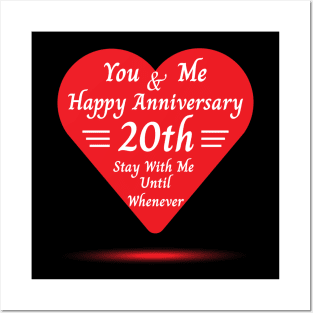 Anniversary you and me Posters and Art